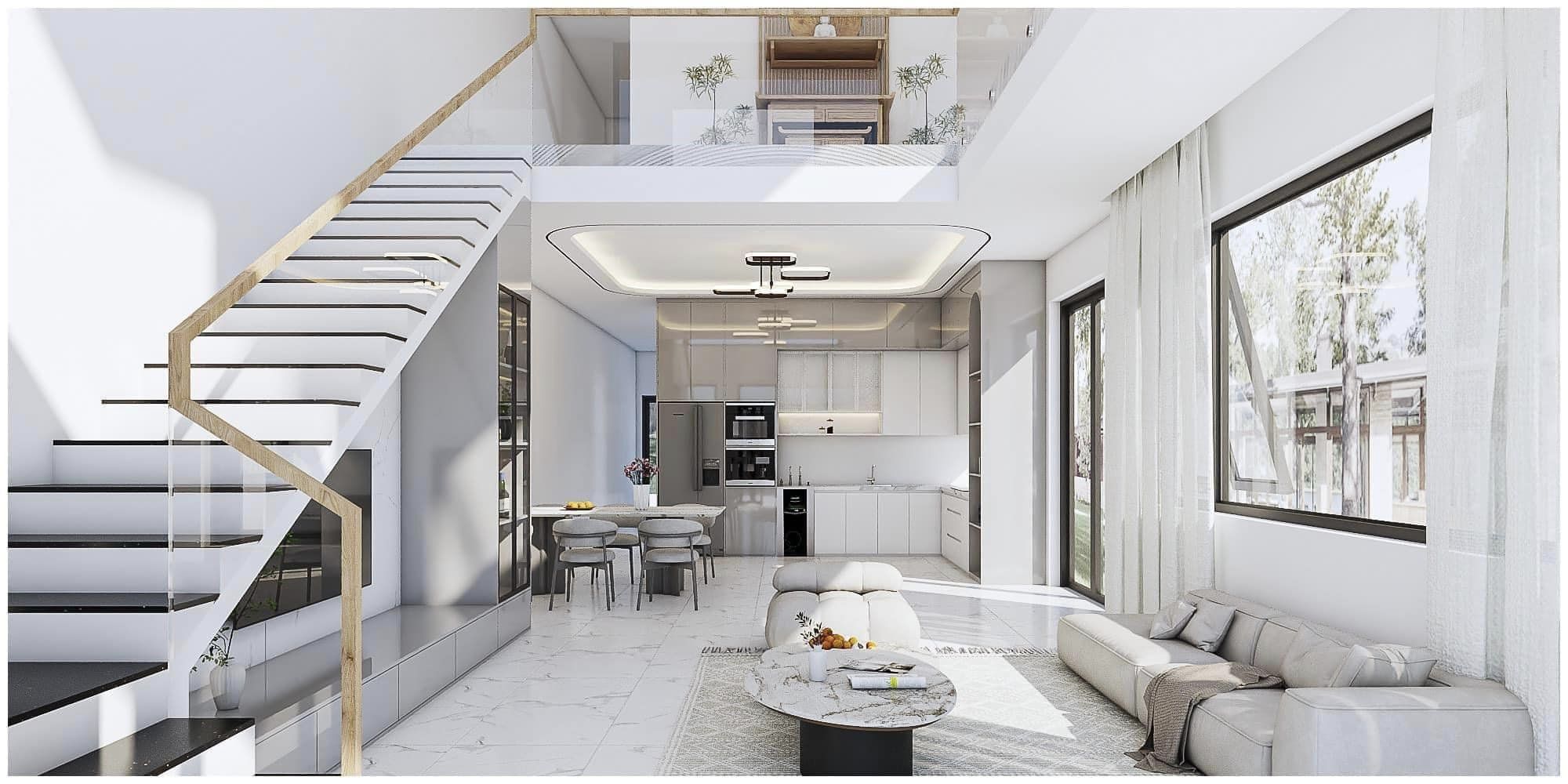 Nhà Gác lửng - Nhà mẫu 2